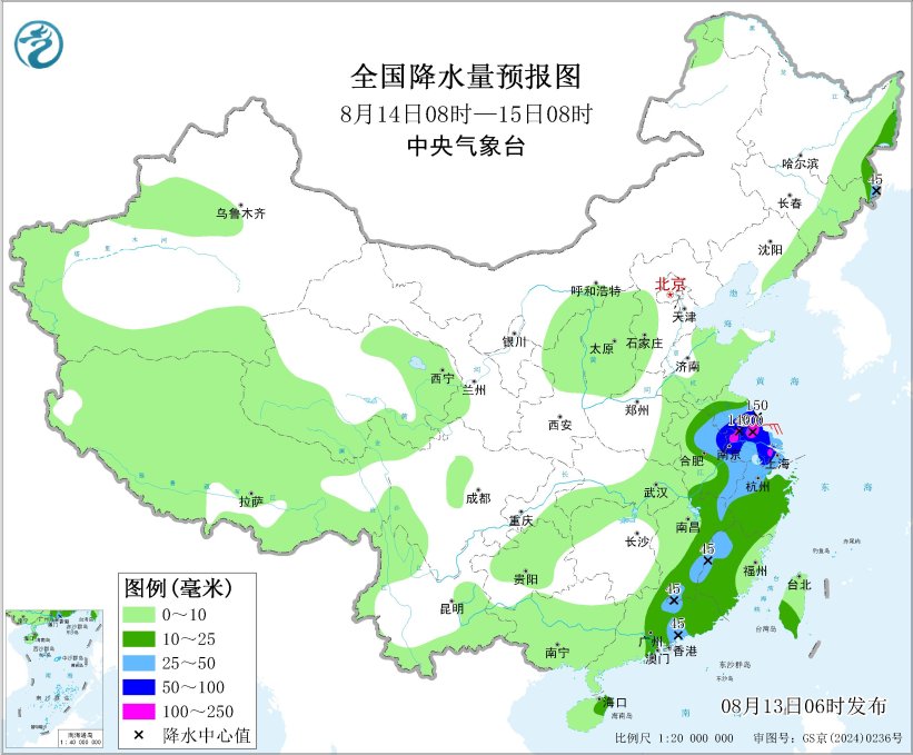 江淮江南东部华南等地有强降雨