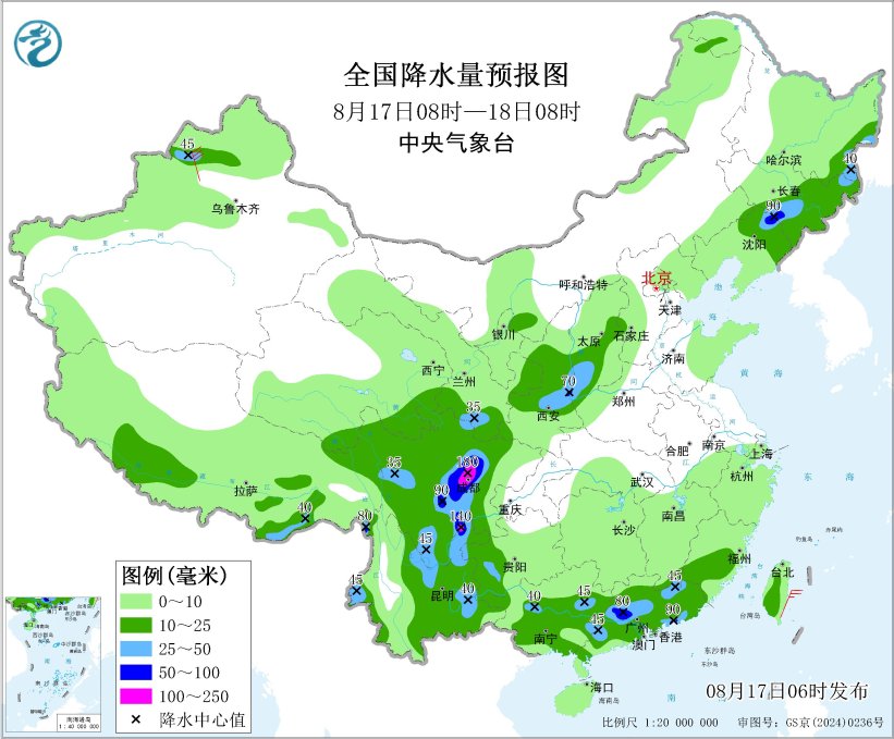 四川云南辽宁黑龙江等地有强降雨