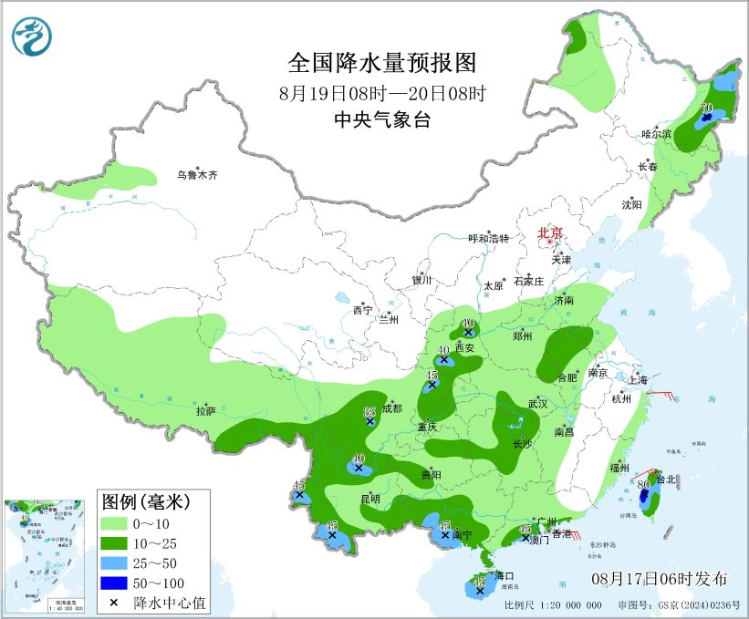 四川云南辽宁黑龙江等地有强降雨