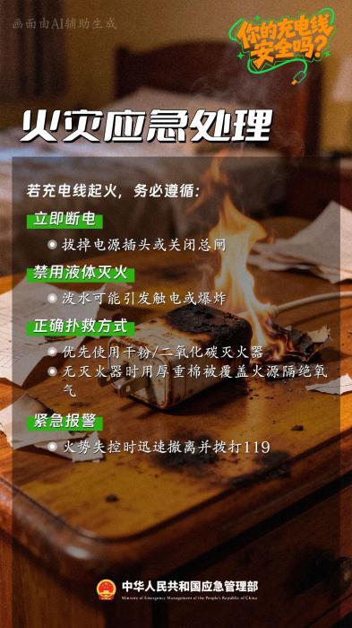 未拔充电器,客厅被烧光!这个习惯很危险