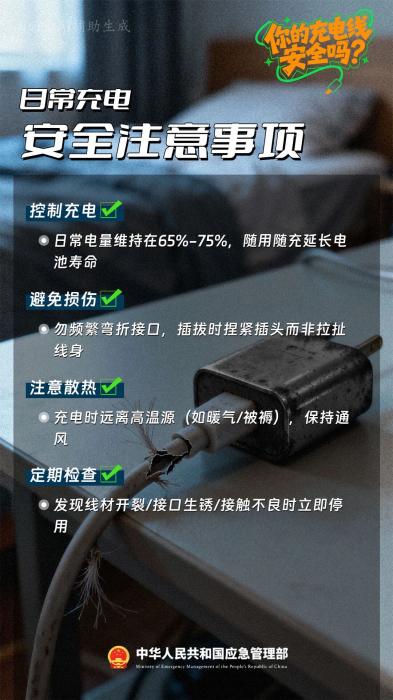 未拔充电器,客厅被烧光!这个习惯很危险