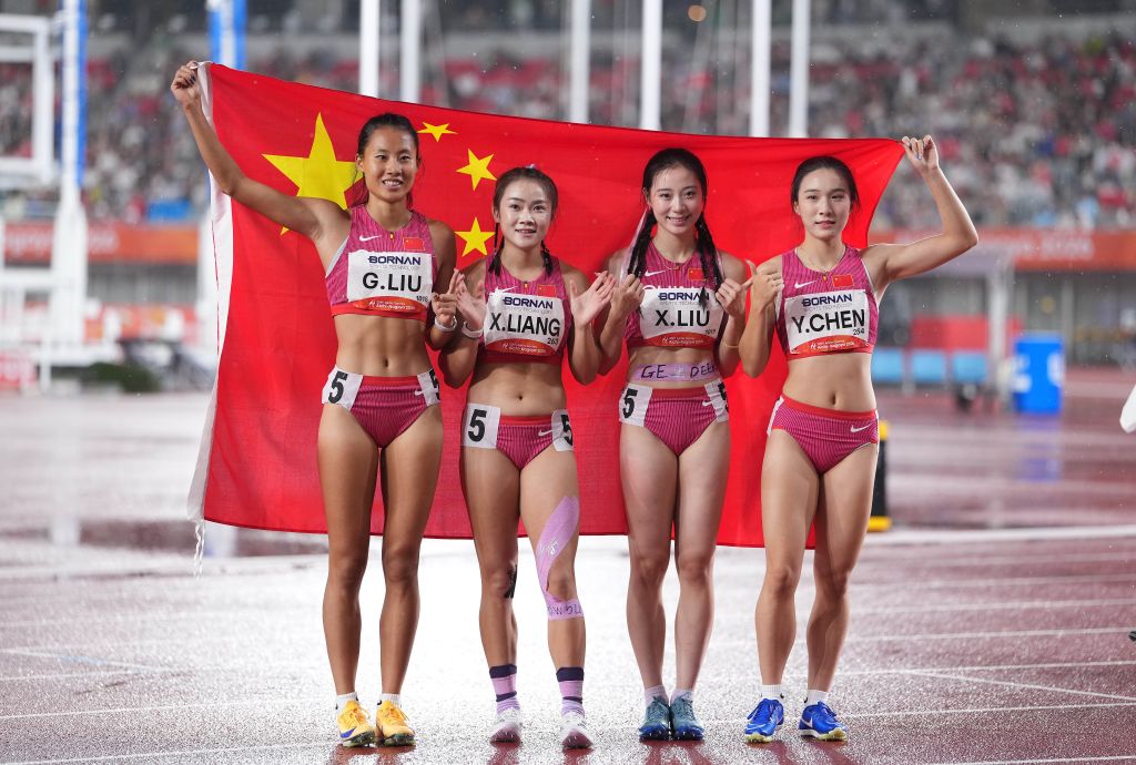 亚运会|全天综合:国乒两金收尾 百米接力卫冕