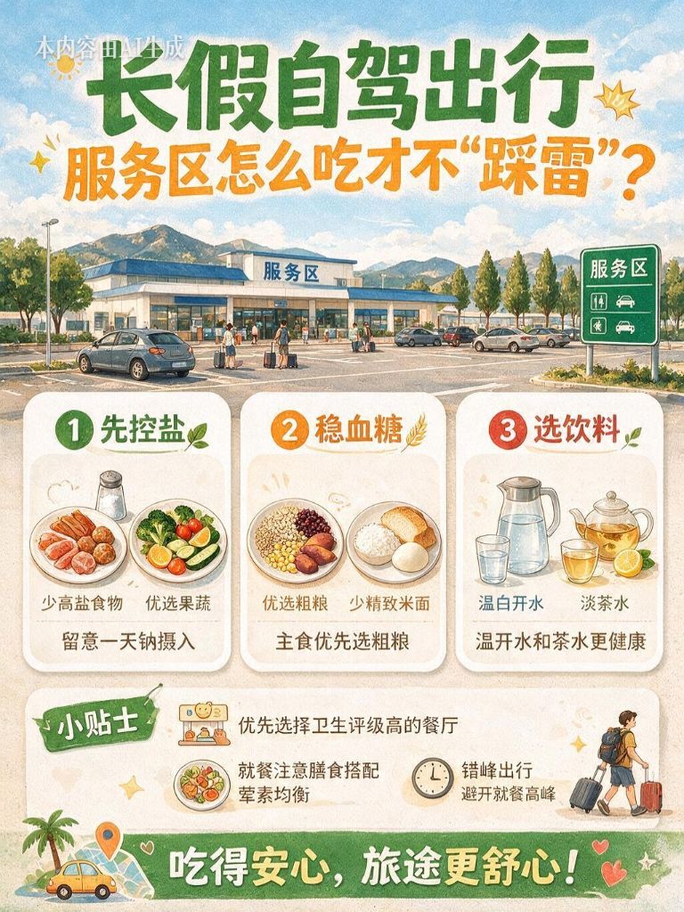 长假自驾出行,服务区怎么吃才不“踩雷”?