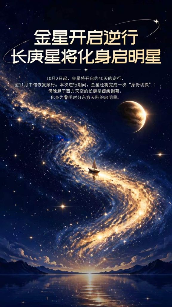 金星即将开启“身份切换”期 长庚星变启明星