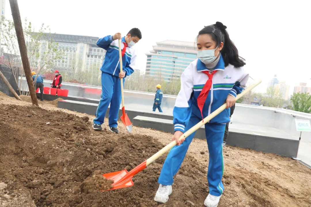 北京西城区开展第37个首都全民义务植树日活动，年底让更多居民“推窗见绿，出门入园”！