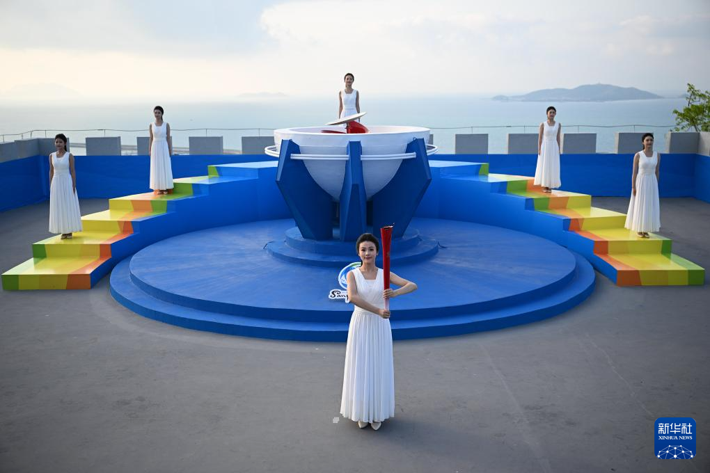 第六届亚沙会火种采集仪式在海南三亚举行