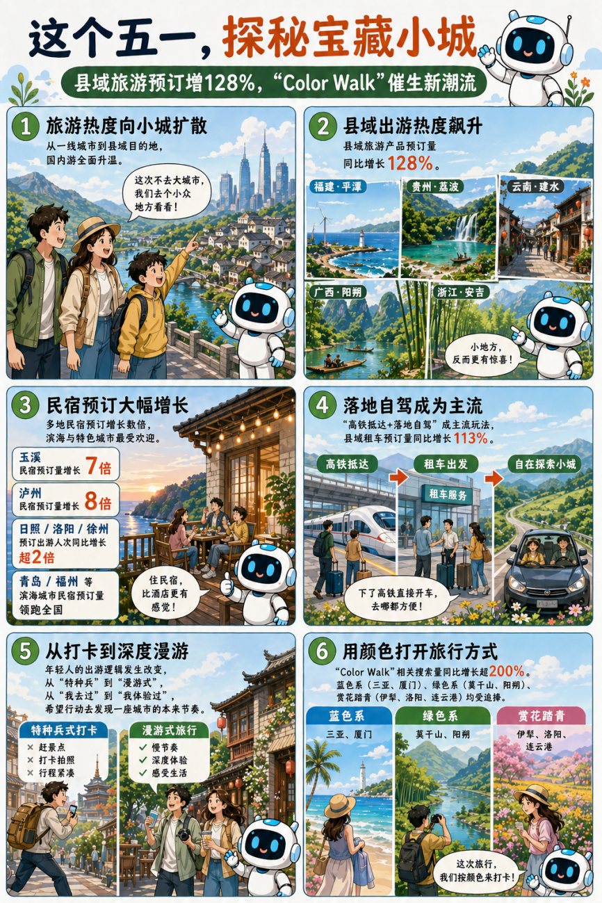 人从众！15亿人次在路上！快收好这份漫画版“五一”出游指南