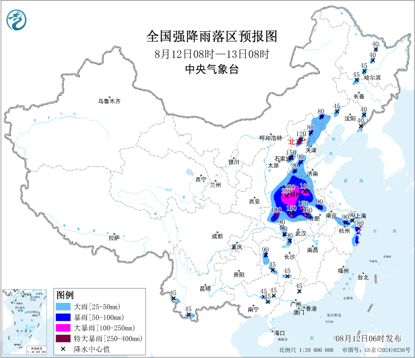 豫鄂浙皖苏冀等地有强降雨