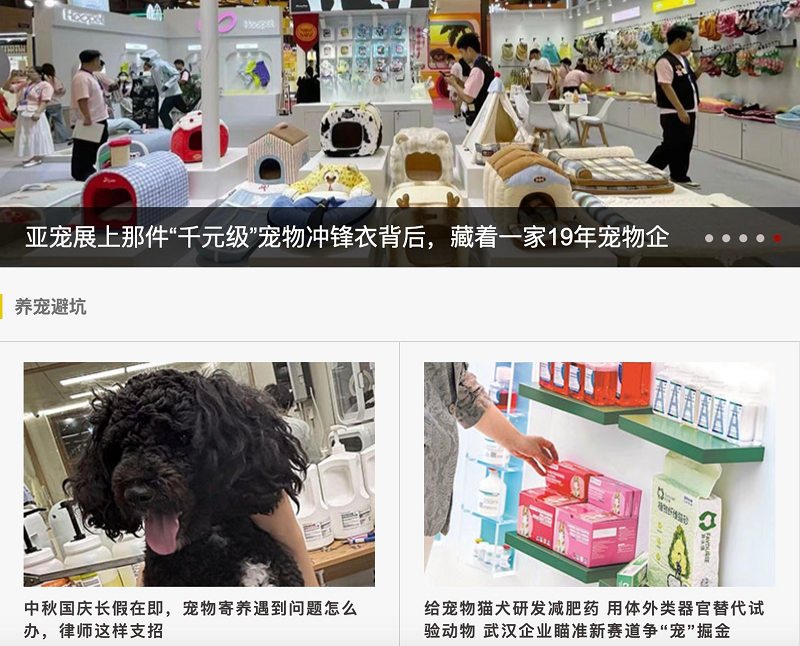 都市主流媒体入局“它经济” 北青网宠物频道正式上线